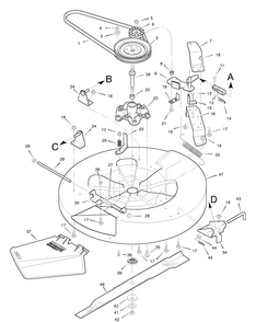 Part Location Diagram of 56246E700 Murray Blade, Standard